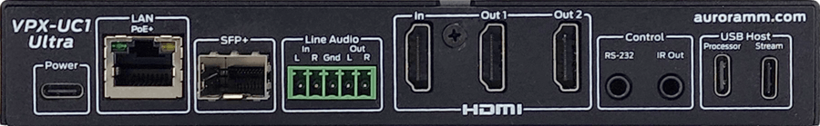 Aurora Multimedia VPX-UC1 Ultra 4K60 1G Unified Communication AVoIP Transceiver AV Extender Aurora