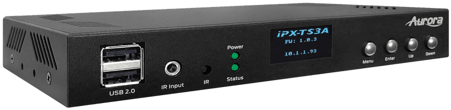 Aurora IPX-TC3A-CF-Pro 3rd Gen 4K 10Gbps AV-over-IP Transceiver Box Network Transceiver Aurora
