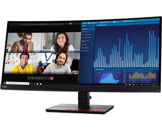 Lenovo ThinkVision P34W-20 34.1 Inch Wide Quad HD 60Hz IPS Monitor Desktop Monitor Lenovo