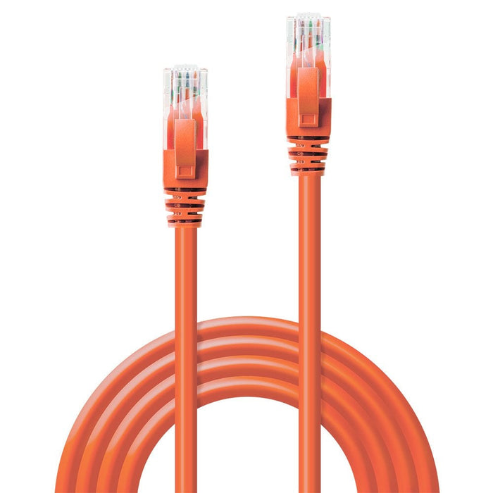 Lindy 7.5m Cat.6 U/UTP Network Cable, Orange | 48111 Network Cable Lindy