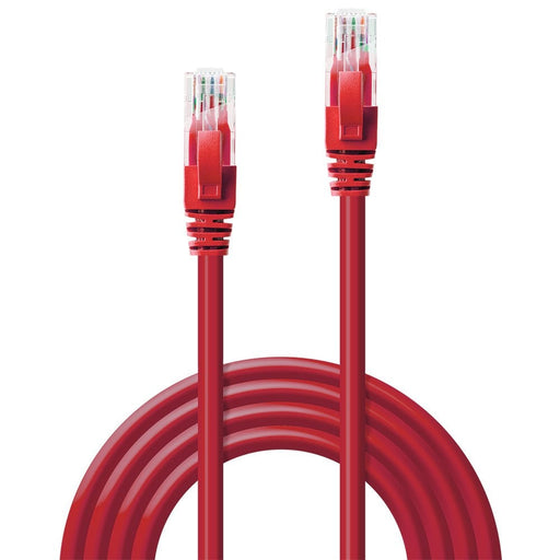 Lindy 7.5m Cat.6 U/UTP Network Cable, Red | 48036 Network Cable Lindy