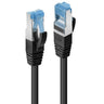 Lindy 7.5m Cat.6A S/FTP LSZH Snagless Gigabit Network Cable, Black | 47182
