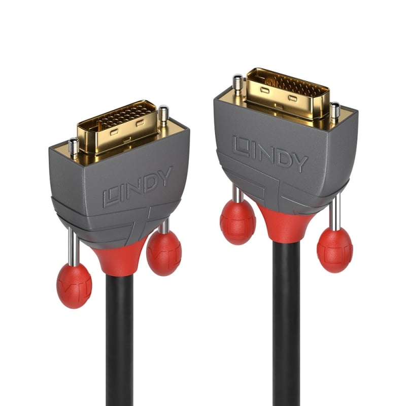 Lindy 7.5m DVI-D Dual Link Cable, Anthra Line | 36225 Audio / Video Cable Lindy