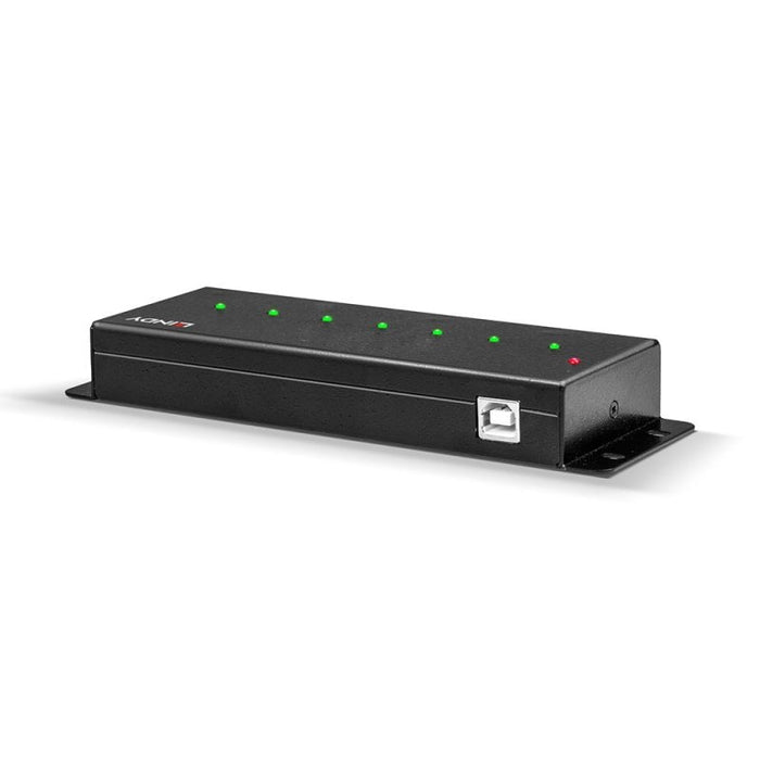 Lindy 7 Port USB 2.0 Metal Hub | 42794 USB Hub & Docking Station Lindy