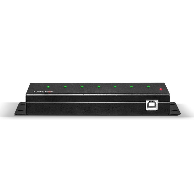 Lindy 7 Port USB 2.0 Metal Hub | 42794 USB Hub & Docking Station Lindy
