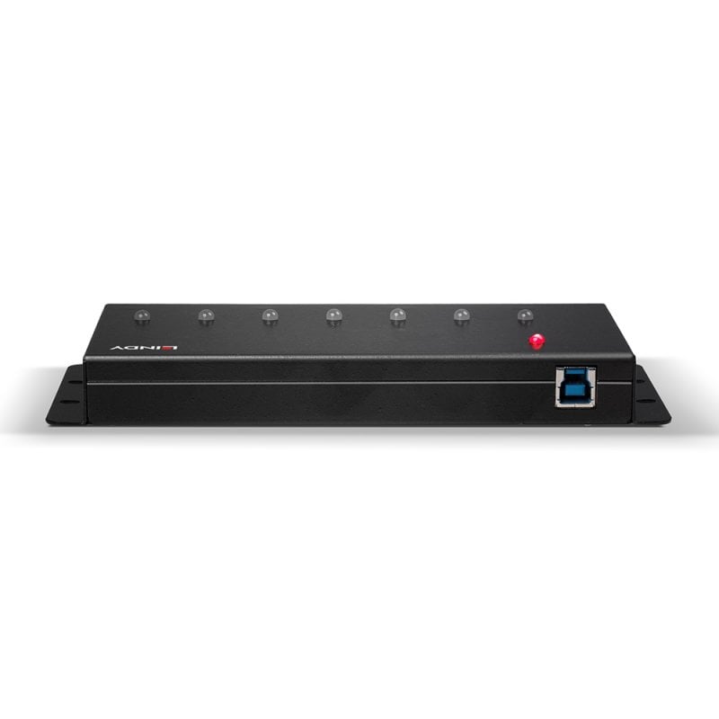 Lindy 7 Port USB 3.0 Metal Hub | 43128 USB Hub & Docking Station Lindy