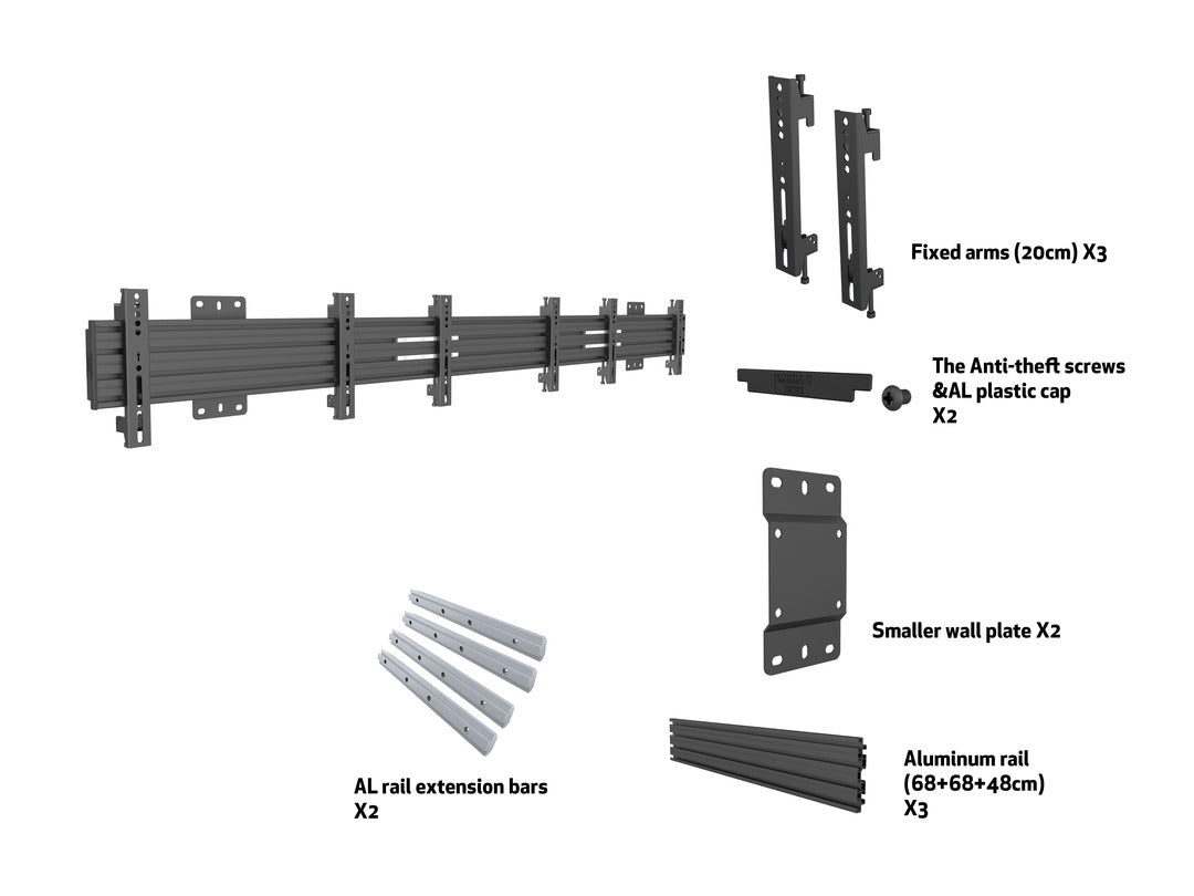 Multibrackets MBW3U Fixed M Wallmount Pro - (27"-32") Wall Mount Bracket Multibrackets