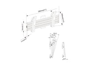 Multibrackets MBW1U Tilt 17" - 42" Pro Series Menu Board Wall Bracket For 1 Screen Wall Mount Bracket Multibrackets