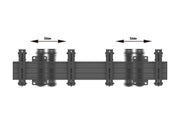 Multibrackets MBW2U Tilt 27"-32" Pro Series Menu Board Wall Bracket For 2 Screen Wall Mount Bracket Multibrackets
