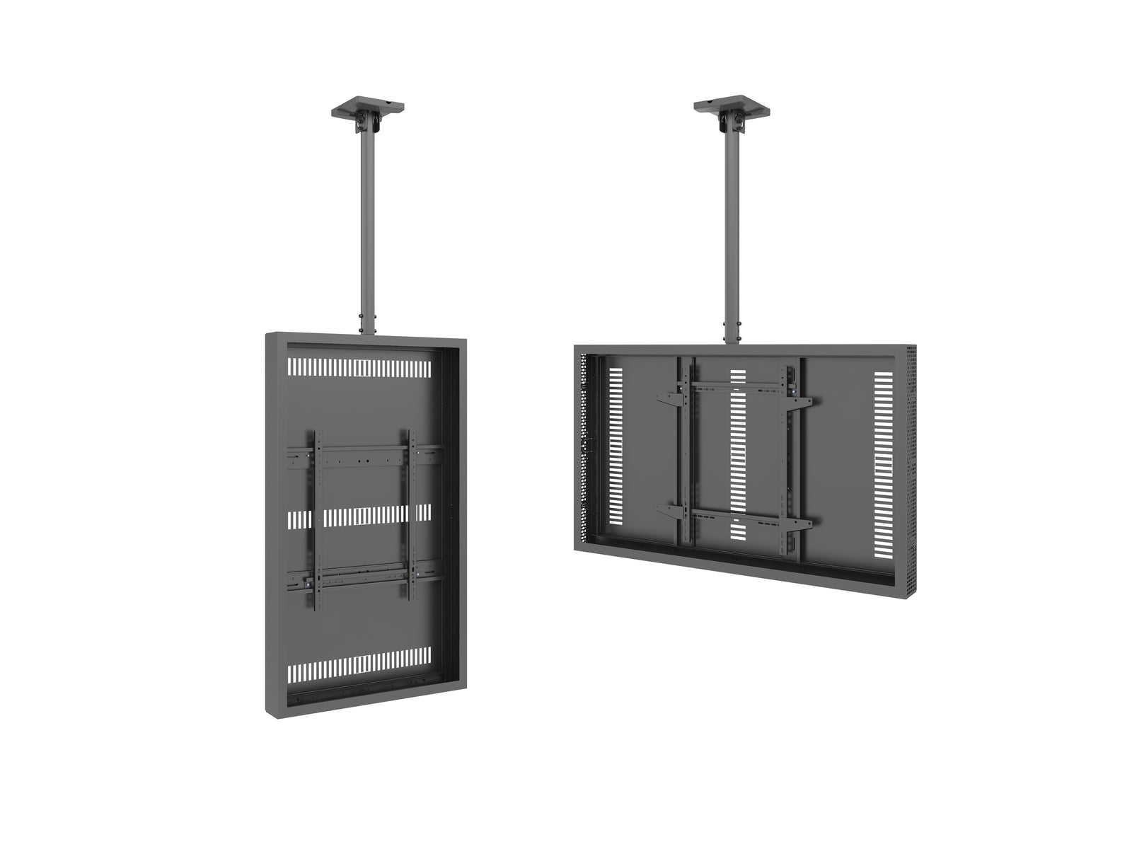 Multibrackets M Pro Series Enclosure 55" High Brightness Ceiling Medium Black Signage Display Enclosures Multibrackets