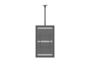 Multibrackets M Pro Series Enclosure 55" High Brightness Ceiling Medium Black Signage Display Enclosures Multibrackets