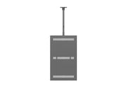 Multibrackets M Pro Series Enclosure 55" High Brightness Ceiling Medium Black Signage Display Enclosures Multibrackets