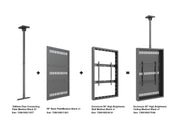 Multibrackets M Pro Series Enclosure 55" High Brightness Ceiling Medium Black Signage Display Enclosures Multibrackets