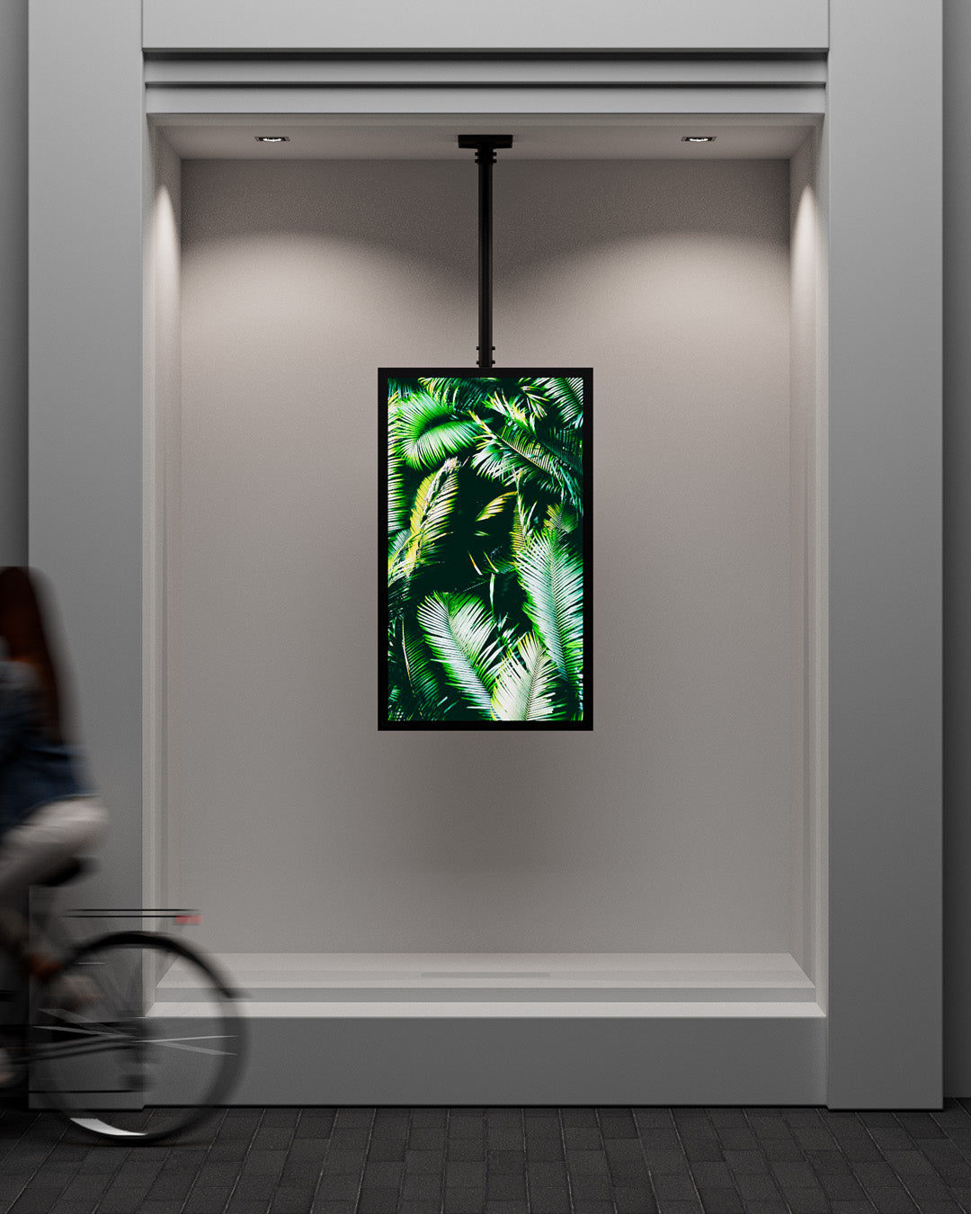 Multibrackets M Pro Series Enclosure 55" High Brightness Ceiling Medium Black Signage Display Enclosures Multibrackets