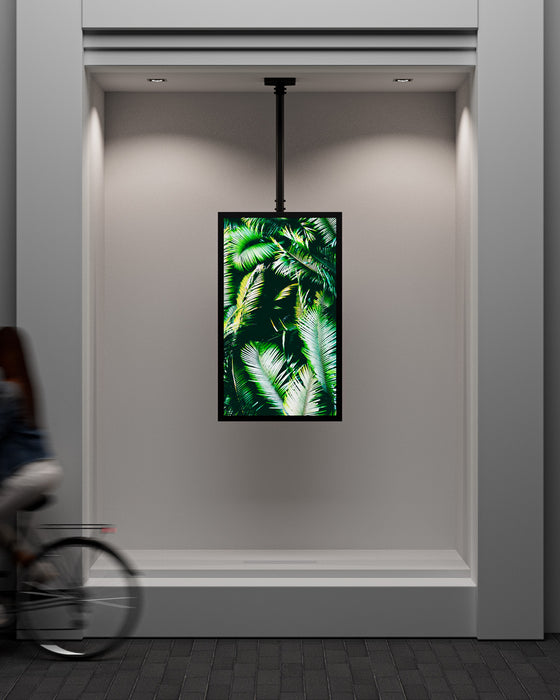Multibrackets M Pro Series Enclosure 55" High Brightness Ceiling Medium Black Signage Display Enclosures Multibrackets