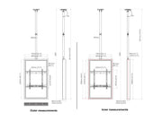 Multibrackets M Pro Series Enclosure 55" High Brightness Ceiling Medium Black Signage Display Enclosures Multibrackets