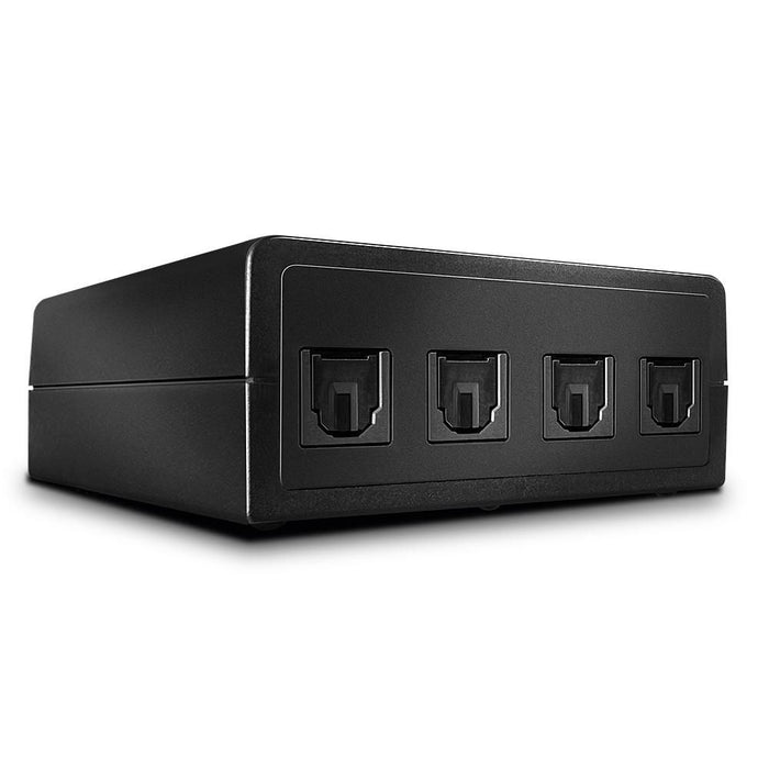 Lindy 4 Port Automatic Optical Audio Switch | 70437 Audio Switch Lindy