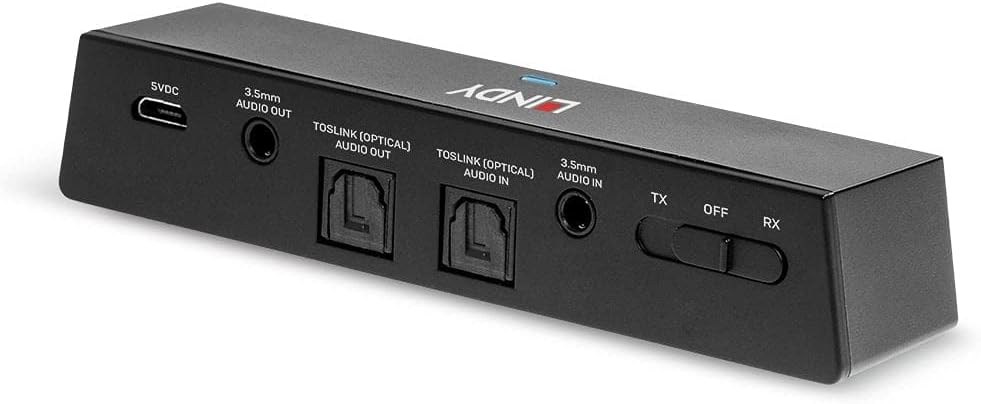 Lindy 3.5mm & TosLink (Optical) Wireless Audio Transceiver | 70445 Network Transceiver Lindy
