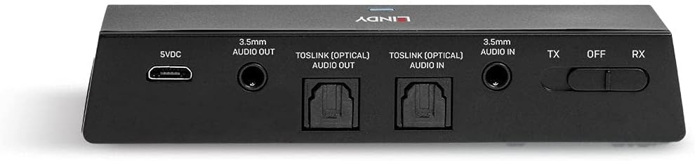 Lindy 3.5mm & TosLink (Optical) Wireless Audio Transceiver | 70445 Network Transceiver Lindy