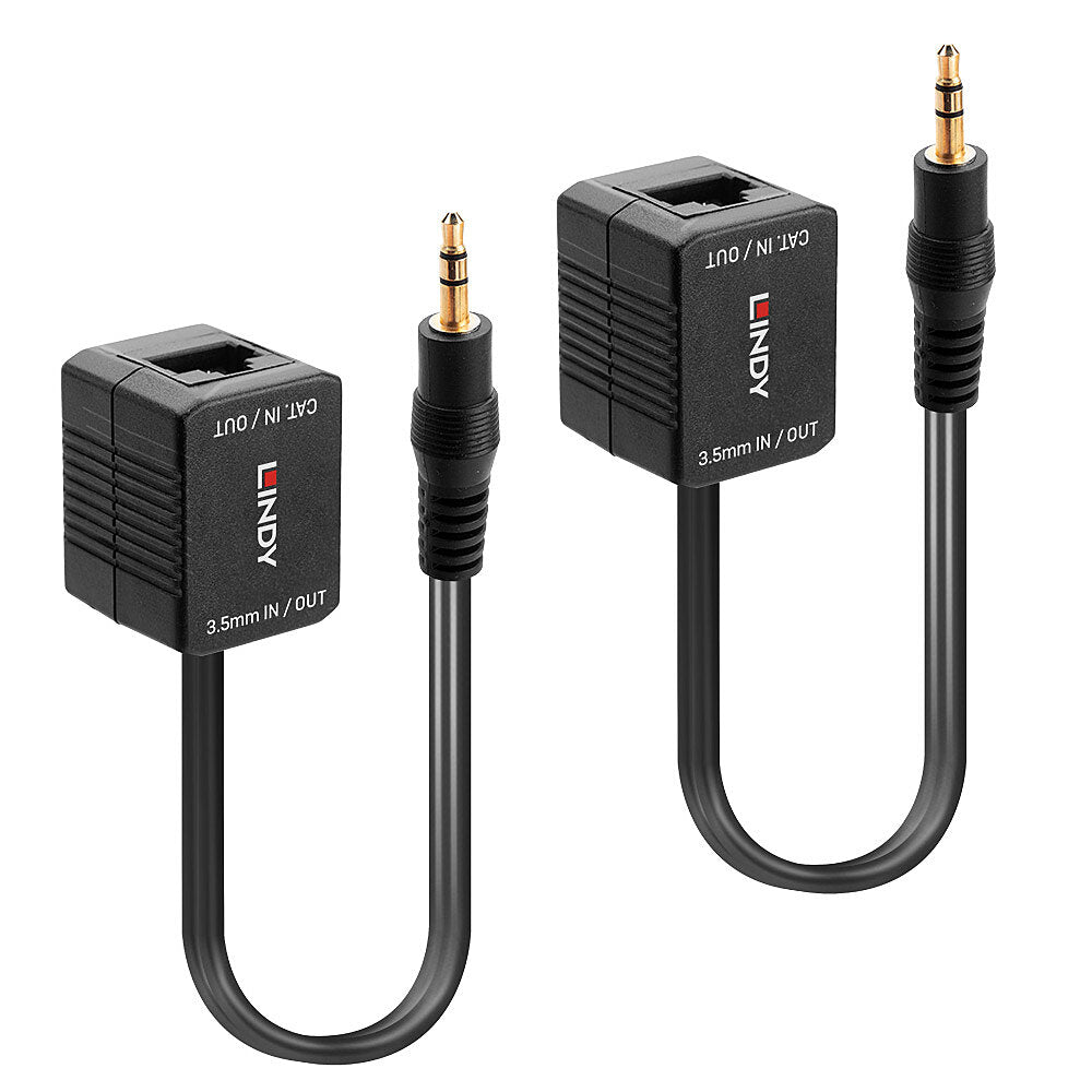 Lindy 500m Cat.6 3.5mm Analogue Audio Extender - 70450 AV Extender Lindy