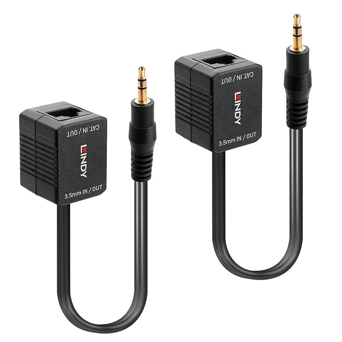 Lindy 500m Cat.6 3.5mm Analogue Audio Extender - 70450 AV Extender Lindy