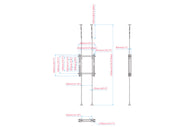 Multibrackets M Pro Series Wire 3000 Back to Back - (32" - 65") Mounting Accessory Multibrackets