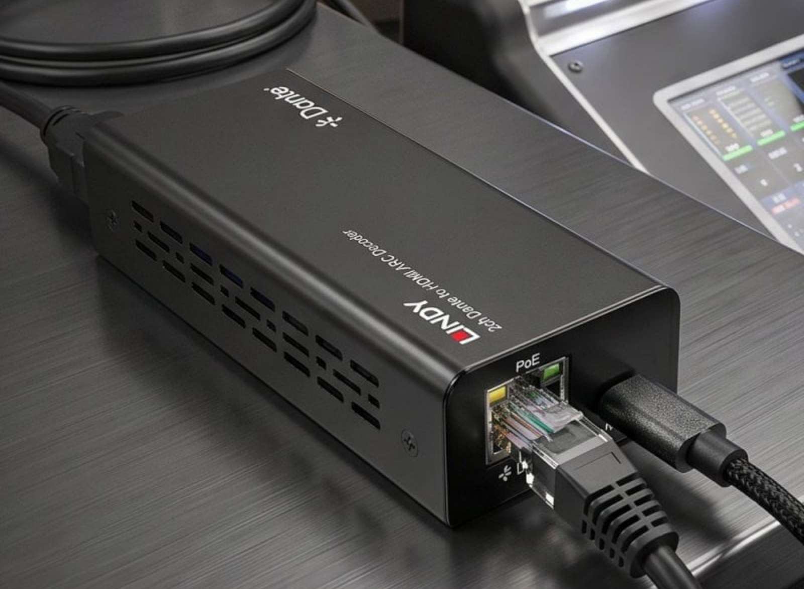 Lindy 2ch Dante® to HDMI® ARC Decoder | 70621 Video Decoder Lindy