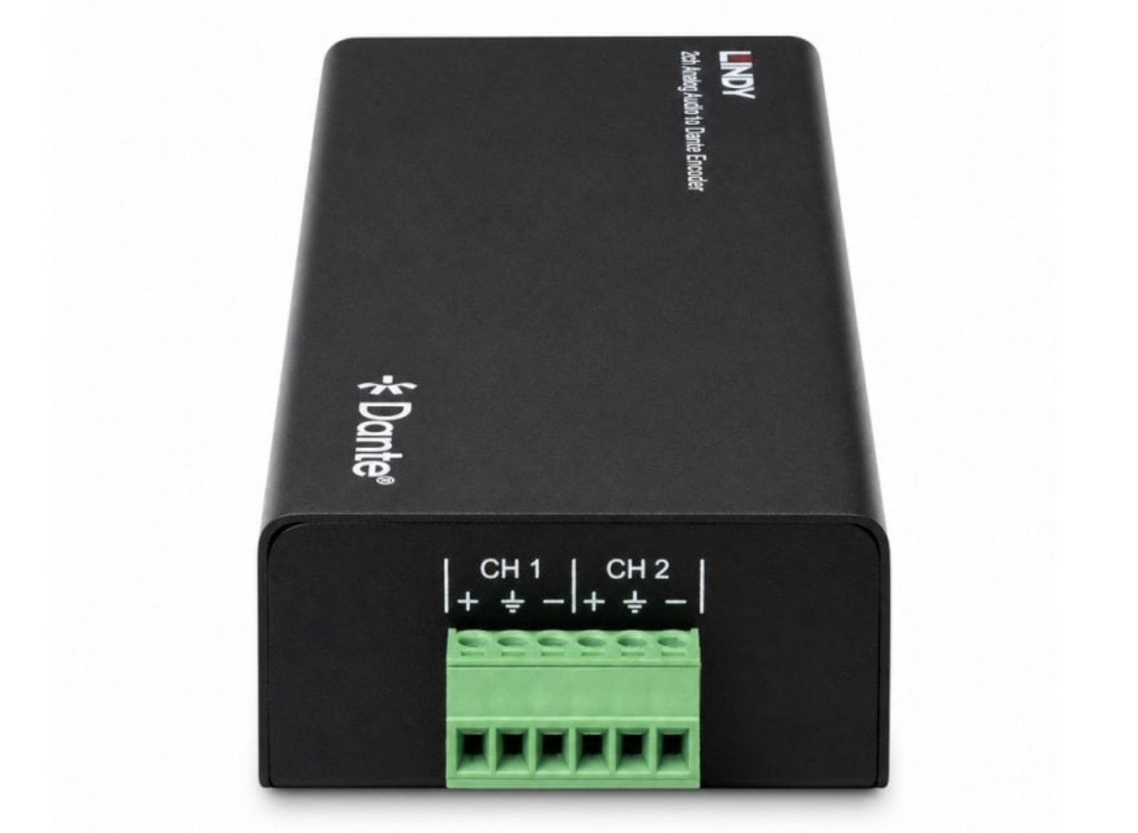 Lindy 2ch Analogue Audio to Dante® Encoder | 70622 Video Encoder Lindy