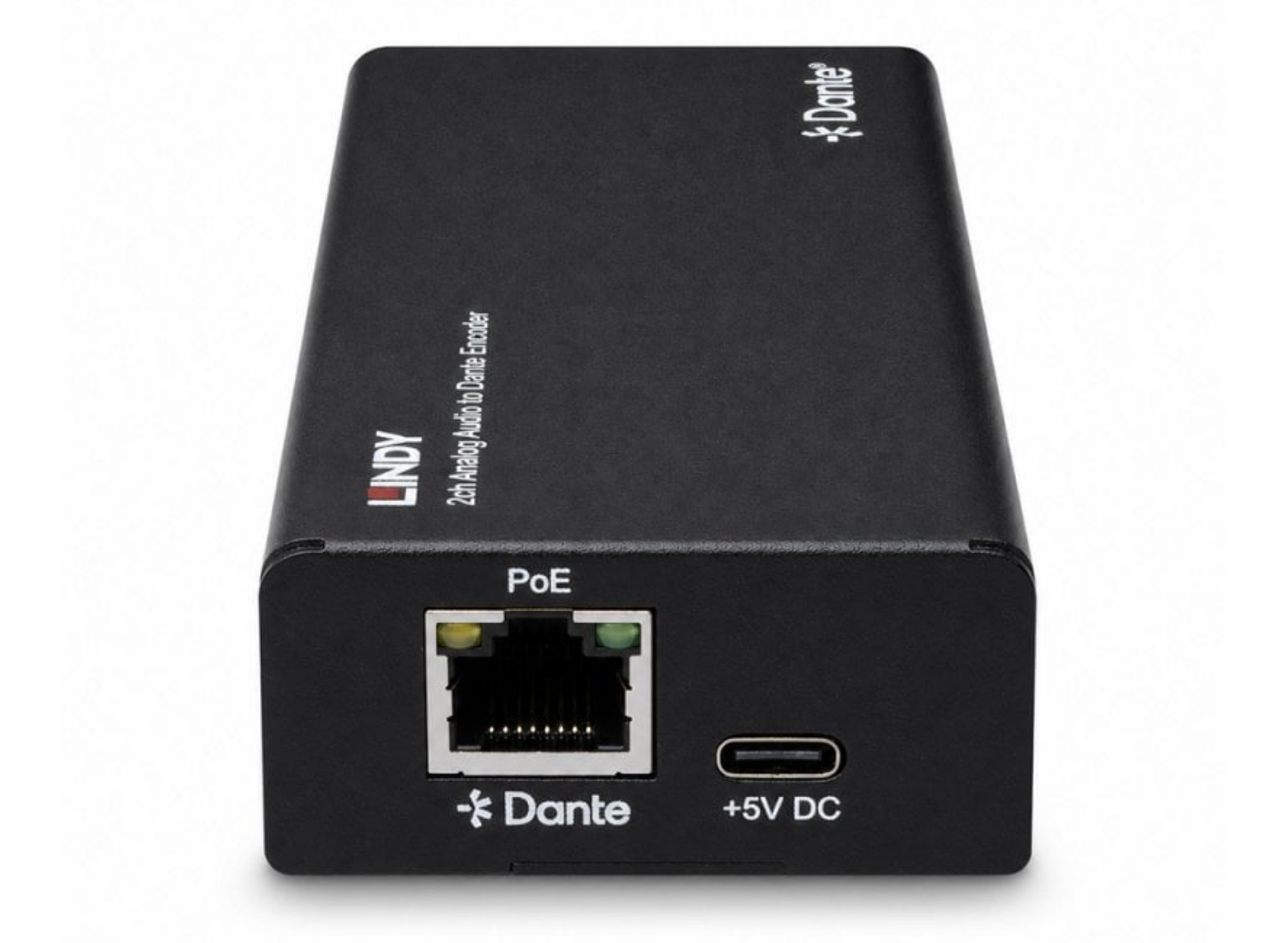 Lindy 2ch Analogue Audio to Dante® Encoder | 70622 Video Encoder Lindy