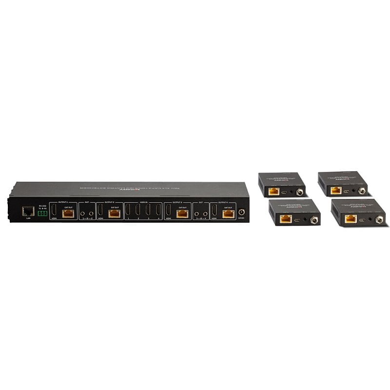 Lindy 70m Cat.6 4x4 HDMI 4K60 Matrix Extender | 38328 AV Extender Lindy