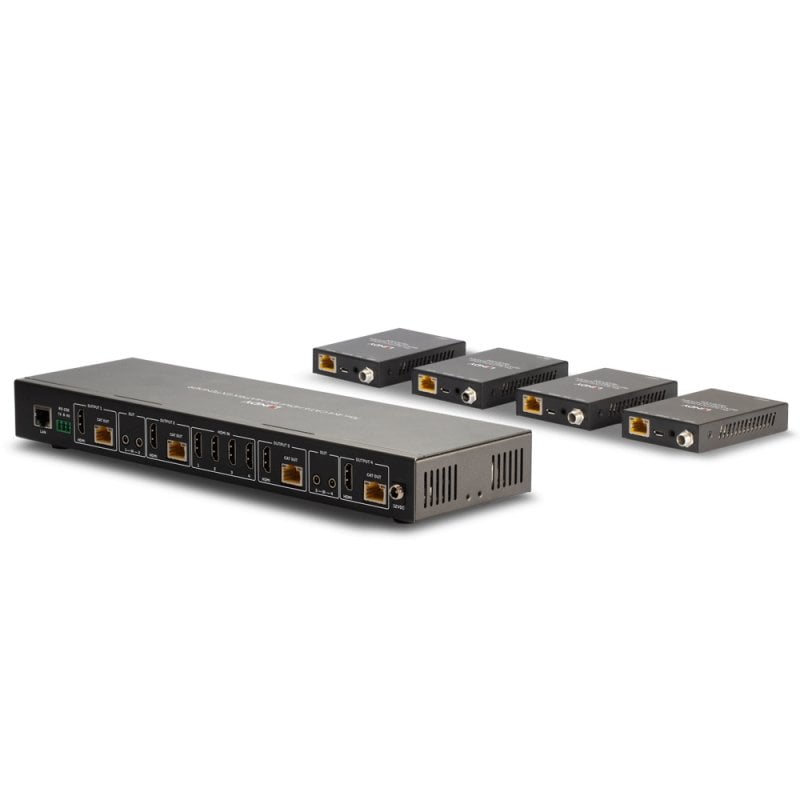 Lindy 70m Cat.6 4x4 HDMI 4K60 Matrix Extender | 38328 AV Extender Lindy