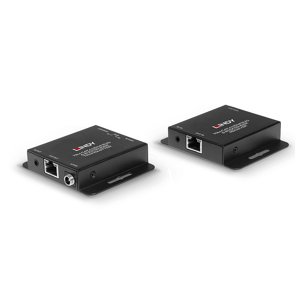Lindy 70m Cat.6 HDMI 4K30 & IR Extender with PoC & Loop Out | 38208 AV Extender Lindy