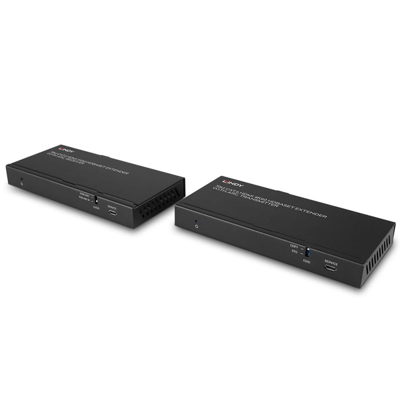 Lindy 70m Cat.6 HDMI 4K60, Audio, IR & RS-232 HDBaseT Extender with ARC | 38349 AV Extender Lindy