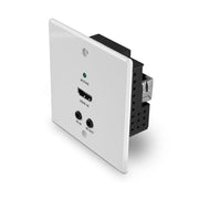 Lindy 70m Cat.6 HDMI 4K60, IR & RS-232 HDBaseT UK Wall Plate Extender, Transmitter | 38347 AV Extender Lindy