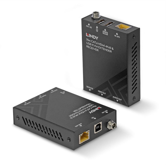 Lindy 70m Cat.6 HDMI 4K60, USB & Audio KVM Extender | 39383