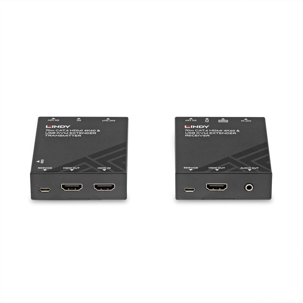 Lindy 70m Cat.6 HDMI 4K60, USB & Audio KVM Extender | 39383 AV Extender Lindy
