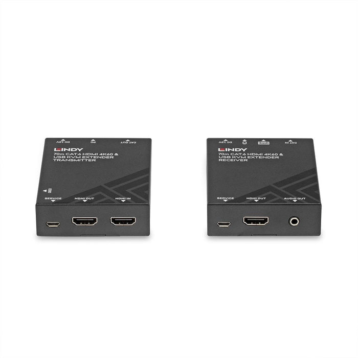 Lindy 70m Cat.6 HDMI 4K60, USB & Audio KVM Extender | 39383