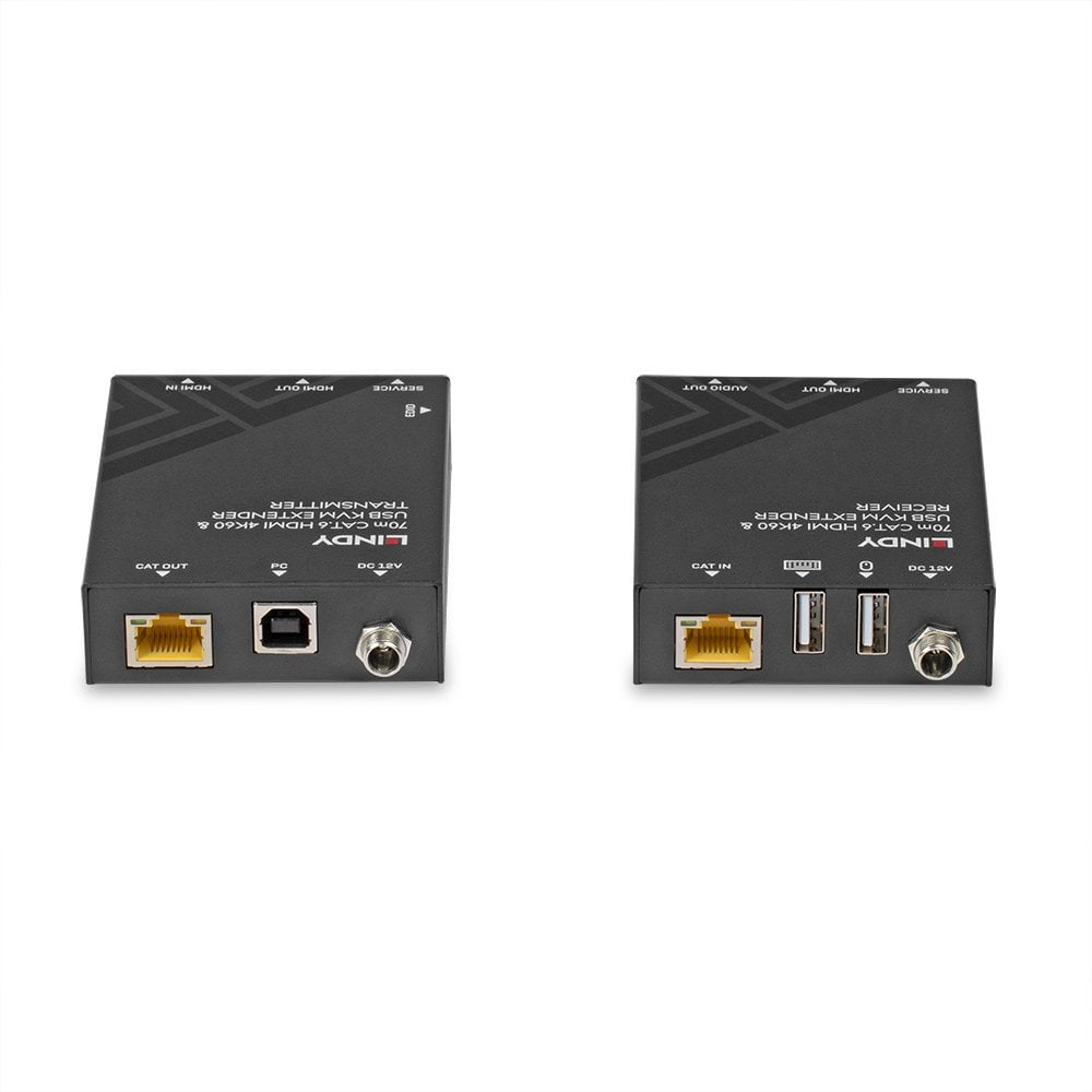 Lindy 70m Cat.6 HDMI 4K60, USB & Audio KVM Extender | 39383 AV Extender Lindy