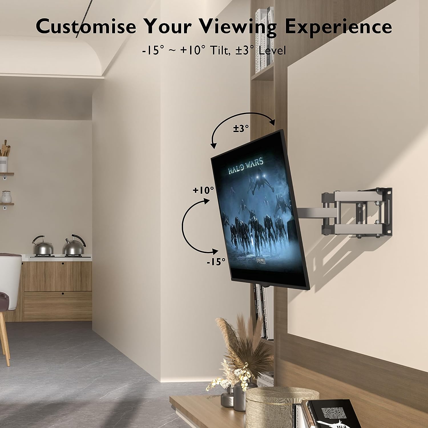 23" - 70" Moove Double Arm Full Motion TV Wall Mount | SMBR2370WB Wall Mount Bracket Moove AVMounts