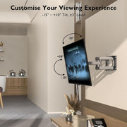 23" - 70" Moove Double Arm Full Motion TV Wall Mount | SMBR2370WB Wall Mount Bracket Moove AVMounts