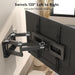 BT Double Arm Full Motion TV Wall Mount for 23-70 inch