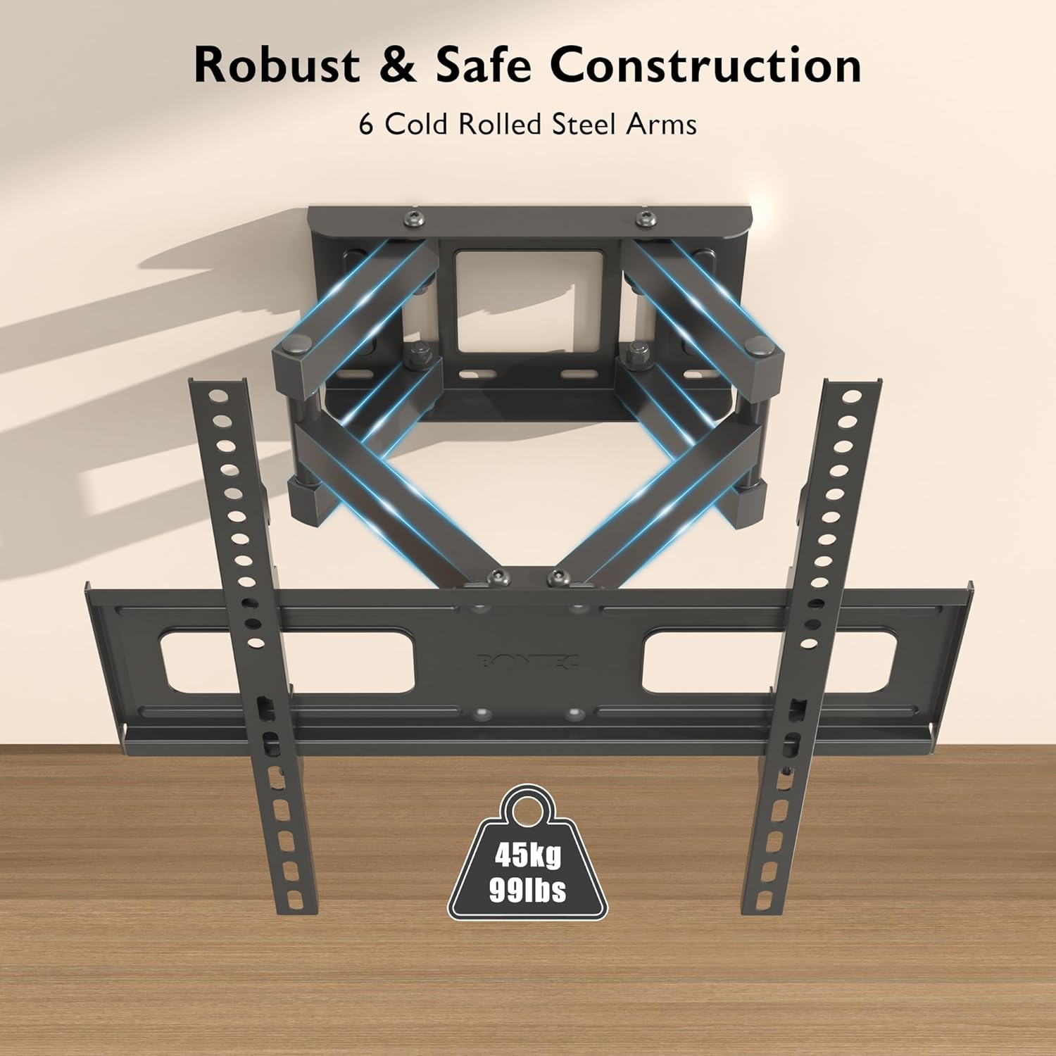23" - 70" Moove Double Arm Full Motion TV Wall Mount | SMBR2370WB Wall Mount Bracket Moove AVMounts