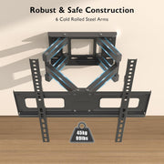 23" - 70" Moove Double Arm Full Motion TV Wall Mount | SMBR2370WB Wall Mount Bracket Moove AVMounts