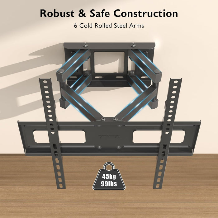 23" - 70" Moove Double Arm Full Motion TV Wall Mount | SMBR2370WB Wall Mount Bracket Moove AVMounts