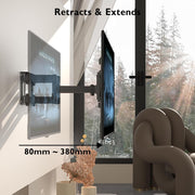 23" - 70" Moove Double Arm Full Motion TV Wall Mount | SMBR2370WB Wall Mount Bracket Moove AVMounts