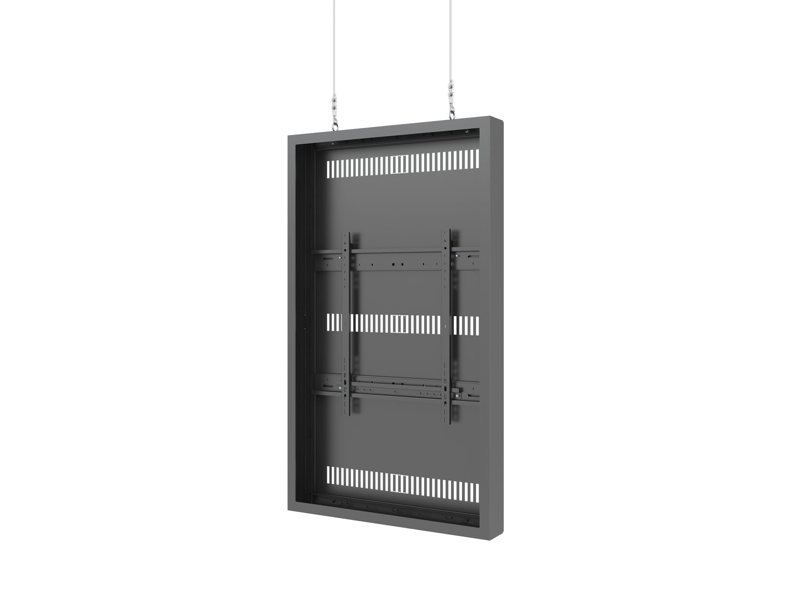 Multibrackets M Pro Series Enclosure 55" High Brightness Wire Medium Black Signage Display Enclosures Multibrackets