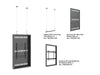 Multibrackets M Pro Series Enclosure 55" High Brightness Wire Medium Black Signage Display Enclosures Multibrackets