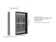 Multibrackets M Pro Series Enclosure 55" High Brightness Wire Medium Black Signage Display Enclosures Multibrackets