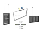 Multibrackets M Pro Series Enclosure 55" High Brightness Wire Medium Black Signage Display Enclosures Multibrackets