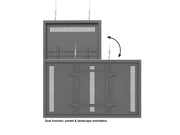 Multibrackets M Pro Series Enclosure 55" High Brightness Wire Medium Black Signage Display Enclosures Multibrackets
